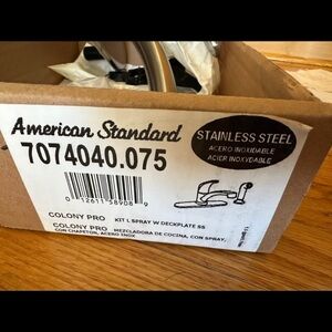 New in box Stainless Steel Kitchen Faucet 7074040.075 model Colony Pro lead free